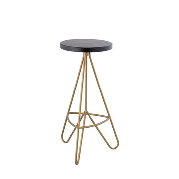 Trinity 30" Modern Industiral Iron Tripod Backless Bar Stool - JONATHAN Y